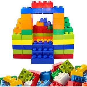 KALWL-100 Pièces Brique De Construction,Jeu De Blocs De Construction Classiques,Compatibles Avec Les Plus Marques,Pour Les Tout-Petits À Partir De 2 Ans,Jeu Créatif,Jouets Éducatifs Pour Garçons Et F - Neuf