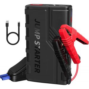 Kalanka-Booster Batterie Voiture 1500a (Jusqu'à 7.0l Essence Ou 5.5l Gazole),Démarreur De Voiture 12v Jump Starter Demarreur De Voiture Chargeur Batterie Voitures Avec Pinces De Sûreté Intelligentes - Neuf