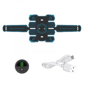 Appareil D'&eacute;lectrostimulation Abdominale, Ceinture De Renforcement Musculaire Abdominal, &Eacute;quipement De Fitness, Patch Pour Muscles Abdominaux, C - Neuf