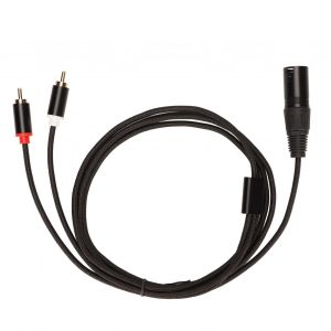 Cable XLR male vers 2 RCa HiFi, signal clair et sans perte, repartiteur XLR en Y pour mixeur, haut-parleur actif, microphone, 2 m - Neuf