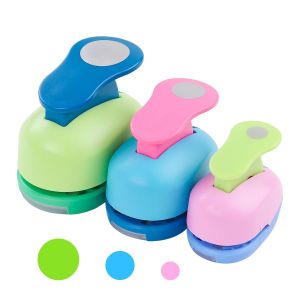 Chenquansarl-Perforatrice Rond, 3 Pcs Perforatrice De Papier Creative, Perforatrice Perforatrice Scrapbooking Pour Projets Diy, Scrapbooking Cr&eacute;ation De Cartes (8mm, 15mm, 25mm) - Neuf