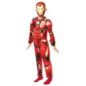 D&eacute;guisement Deluxe Iron Man Enfant - Taille: 7 &Agrave; 8 Ans (128 Cm) - Neuf