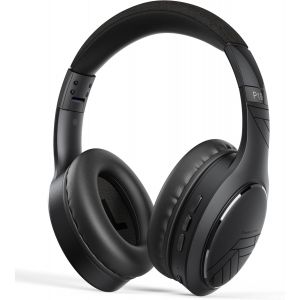 MEVRONISSHOP-Casque Bluetooth sans Fil, Casque Audio avec Microphone, 60 Heures, 3 EQ Modes, Casque Pliable, Son st&eacute;r&eacute;o HiFi, Bandeau en Tissu, Casque sans Fil pour Voyage/T&eacute;l&eacute;phone/Tablettes/PC - Neuf