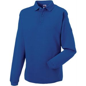 Sweat-Shirt Lourd Col Polo Pour Homme - R-012m-0 - Bleu Roi - Neuf