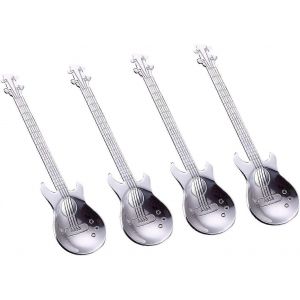 Cuillères À Café,Cuillères À Café,Cuillère À Dessert,Cuillère À Sucre,Utilisée Pour Mélanger L'agitation,Cuillère De Guitare En Acier Inoxydable,Sans Danger Pour Les Aliments,Convient Pour Le Bar À La - Neuf