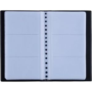 KALANKA-240 Porte Cartes de Visite Carte de Livre PVC Cartes pour Ranger Fidélité Porte Carte de Crédit etc (Noir) - Neuf