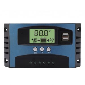 XYONG Controleur de charge solaire 12 V 24 V, identification intelligente, MPPT, affichage LCD, regulateur de charge de panneau solaire 30 A (decharge 10 A) - Neuf