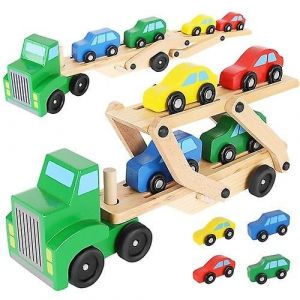Voiture En Bois - D&eacute;panneuse + Jeu De Voitures 22698 - Neuf