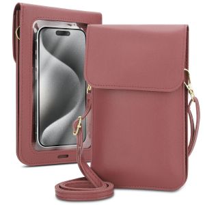 Cadorabo Etui pour téléphone portable compatible avec WIKO VIEW 2 PRO-petit sac à main avec compartiment et fenêtre, sac à bandoulière pour VIEW 2 PRO, 2 compartiments, similicuir, Femme, PINK - Neuf