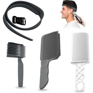 Peigne Homme,4 Pi&egrave;ces Peigne Degrade Homme Peigne Cheveux Homme Peigne De Positionnement,Peigne Degrade Homme,Id&eacute;al Pour Les Coupes De Cheveux Soi-M&ecirc;me - Neuf