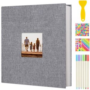 Album Photo Adhesif Diy Traditionnel Scrapbook 40 Pages, Scrapbooking Album Mariage Livre D'or, Idee Cadeau Original Pour Valentin De Noël Anniversaire (Turquoise) - Neuf