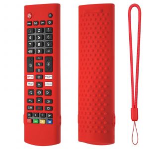 Nouveau pour LG AKB 76040302 LG AKB 75375604 &Eacute;tui pour t&eacute;l&eacute;commande, housse de protection en Silicone souple, accessoires de remplacement compatibles--for akb red - Neuf