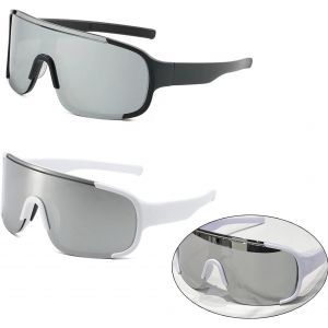 2pcs Lunettes De Cyclisme Polaris&eacute;es, Lunettes De Soleil De Sport Uv400, Enfants Adolescents Lunettes De Sport Polaris&eacute;es, Lunettes De Sport, Pour Course &Agrave; Pied Cyclisme P&ecirc;che Conduite Golf [Z2381] - Neuf