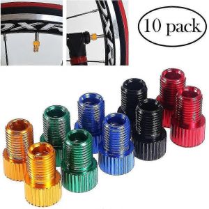 10pcs Presta Valve Adaptateur V&eacute;lo Valve Pompe Adaptateurs De Valve Connecteurs - Neuf