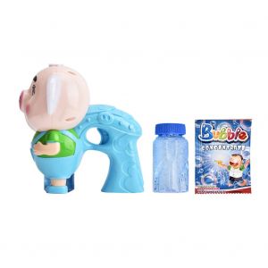 Pistolet A Bulles Electronique Automatique En Forme De Cochon, Jouet Mignon Avec Musique Legere Pour Enfants - Neuf