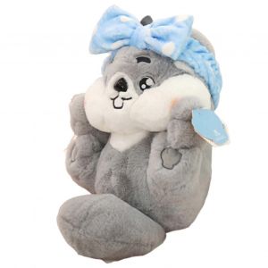 Peluche loutre artificielle, adorable et douce, ideale comme cadeau reconfortant pour bebe ou enfant. - Neuf