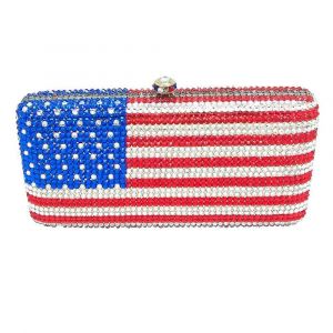 Drapeau National de Cristal Embrayage Sacs &agrave; main pour les Femmes Formel, Sacs de Soir&eacute;e Parti Bal Strass Embrayage Sacs,Mini - Neuf