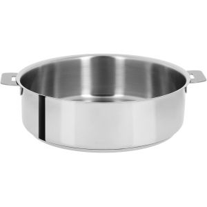 Subzonal-S28q- Sauteuse Inox 28cm Sans Poign&eacute;e Amovible - Collection Mutine. - Neuf