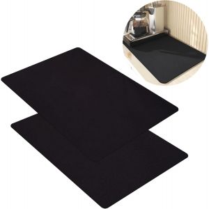 Kalanka-2 Pi&egrave;ces Tapis De S&eacute;chage Vaisselle Absorbant, 30x40cm Tapis Egouttoir Vaisselle, Tapiss &Eacute;gouttoir Absorbants &Eacute;vier, Tapiss De S&eacute;chage De Vaisselles, Pour Cuisine, Bains - Neuf