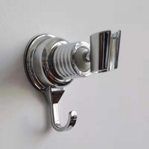 Argent Chromé Porte De Douche De Remplacement Chrome 360° Réglable, Porte-Pomme De Douche Amovible Fixation Murale Ventouse Réglable Chrome Universel De La Tête De Douche Mural - Neuf