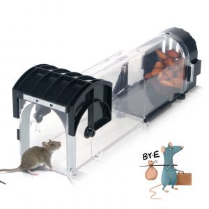 Pi&egrave;ge &agrave; souris vivant, pi&eacute;geage sans violence - Pi&egrave;ge animal-friendly r&eacute;utilisable et hygi&eacute;nique 26.3 x 8.7 x 8.1 cm, en plastique ABS r&eacute;sistant - Neuf