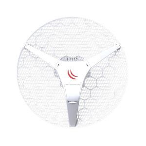 Mikrotik RB/LHG-5ND LHG 5 avec antenne de 24,5dBi 5GHz, sans fil 802.11an double bande, CPU de 600MHz, 64MB RAM, 1x LAN, POE, f - Neuf