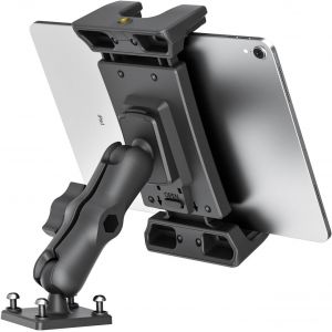 Support Tablette Voiture Compatible avec 5"" - 13"" iPad Air Pro Mini Galaxy Tab S9 Kindle Fire Switch, Id&eacute;al pour de Bord ou de Camion ou de Bureau R&eacute;glage &agrave; 360&deg; - Neuf