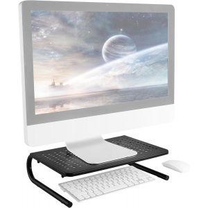 TIANYI-Meuble TV 37 x 24 x 10 cm FS082-B R&eacute;hausseur &eacute;cran universel &Eacute;tagere Bureau Support Tablette pour T&eacute;l&eacute;vision ecran PC Ordi Portable - Neuf