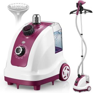 MEVRONISSHOP-Defroisseur Vertical Steamer, 1950 W Repassage Vertical avec d'eau de 1.35 L, 11 Fonctions Vapeur Clothes Steamer, D&eacute;froisseur Vapeur Puissant pour Repasse Sans Planche - Neuf