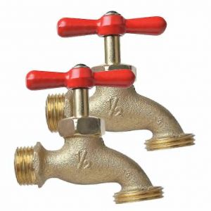 2 pièces robinet en métal tuyau de jardin robinet Antique poignée robinet de jardin robinet de jardin approvisionnement - Neuf