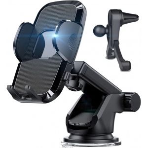 Support Universel De Téléphone Pour Voiture (B), Support Mains Libres À Super Aspiration Pour Tableau De Bord, Support De Téléphone Pour Grille D'aération De Pare-Brise, Support - Neuf