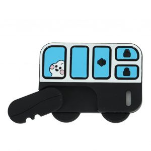 Jouet De Dentition En Forme De Voiture Pour Bebe, Jouet A Macher Sensoriel En Silicone Souple Et Portable, Mignon Et Colore - Neuf