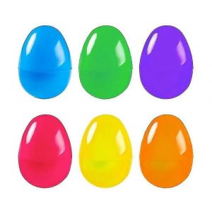 50 Oeufs En Plastique Remplissables Chasse De P&acirc;ques Bonnet Artisanat Cotillons Ajouter Des Friandises - Neuf