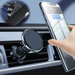 CHENG-Support T&eacute;l&eacute;phone Voiture Sortie D'Air Snap Voiture De Porte T&eacute;l&eacute;phone Voiture Navigation Cellulaire Tous Les Mod&egrave;Les Universel Multi-Fonction Voiture Magn&eacute;Tique pour Smartphones - Neuf