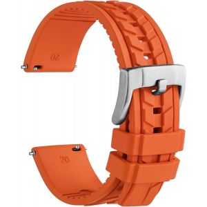 Eryi-Bracelets De Montre En Fkm Caoutchouc (Pas De Silicone), Bracelet De Rechange Pour Homme Et Femme, Largeur Des Cornes Compatibles 20mm 22mm - Neuf
