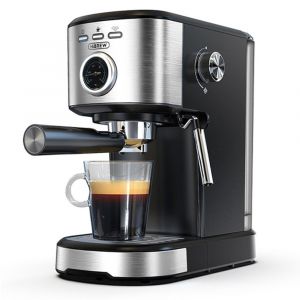 HIBREW H5A Machine à café semi-automatique, réservoir d&#39;eau de 1,2 L, 15 bars et système Smart Brew - Neuf
