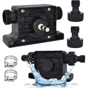 Pompe sur Perceuse, Pompe a Eau Electrique, Mini Pompe a Eau, Pompe a Essence Electrique, pour Liquides, Huile, Eau, Pompe deTransfert Manuelle Auto-amorçante pour Maison Jardin Mini Piscine Fontain - Neuf