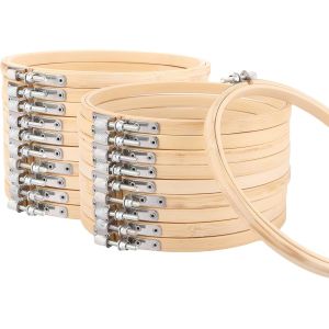 Mevronisshop-20 Pi&egrave;ces 15cm Tambour Broderie , Cercle Broderie, Cerceaux De Broderie Pour Art Craft Handy Sewing - Neuf