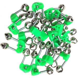 Lot de 50 cloches de pêche en plastique avec double alarme - Neuf