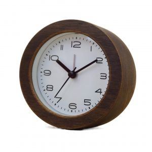 Réveil de chevet nordique minimaliste en hêtre pur pour chambre à coucher - Neuf