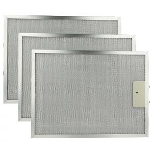vhbw 3x Filtre anti-graisse compatible avec AEG DUB 2610 W 94215069700, DUB 1630 M 94215057000 hotte de cuisine - 38 x 28,3 x 0,9 cm, m&eacute;tal - Neuf