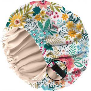 Bonnet Satin Cheveux Nuit, &Agrave; Double Couche R&eacute;glable Et Bandes &Eacute;lastiques Int&eacute;gr&eacute;es,Ce Bonnet Satin Combine Un Design Mignon Pour Femmes Et Filles (O11-Motif Vache L&eacute;opard) - Neuf