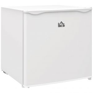 HOMCOM Mini cong&eacute;lateur compact 35L - &eacute;tag&egrave;re amovible - porte r&eacute;versible - dim. 47L x 44,2P x 48,8H cm - acier plastique blanc - Neuf