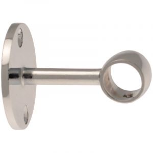 2 Support Plafond Ou T&ecirc;te De Lit - Chrome Brillant - 5cm - Diam&egrave;tre 16 - Neuf