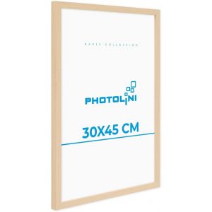 KYAOAYO-Cadre 30 X 45 Bois Mdf Naturel, Cadres Photo Pour Posters Et Affiches, Verre Acrylique Incassable, Décoration Murale À Suspendre, Avec Accessoires Supplémentaires - Neuf