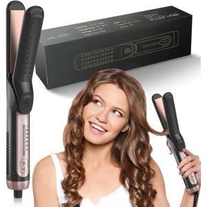 KALANKA-Fer à Lisser Électrique à Air Froid, Outil de Coiffure Ionique, Fer Plat, Fer à Lisser, Bigoudi avec Réglages de Température Réglables - Neuf