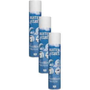 KAL-Vitres 400 Ml -Spray Nettoyant Pour Surfaces Vitrées : Vitres, Miroirs, Lustres, Cristaux, Vitraux, Pare-Brises... -Formule Avec Alcool -Brillance Sans Traces (Lot De 3) - Neuf