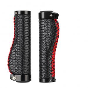 Lot De 2 Poignees De Guidon De Velo Ergonomiques Et Antiderapantes, Cousues A La Main, En Cuir Pu - Neuf