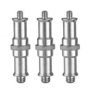 3pcs Adaptateur à vis filetée 1/4 à 3/8 Adaptateur Studio Light Stand Vis Alimentation - Neuf