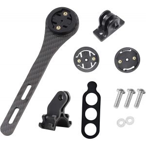 Letnerny-Support D'ordinateur De Guidon De V&eacute;lo En Fibre De Carbone, Adapt&eacute; Pour Bryton Rider, Garmin Edge (Mod&egrave;les 200, 500, 510, 800, 810 Et 1000), &Eacute;clairage De V&eacute;lo Pour Cam&eacute;ra De Sport - Neuf